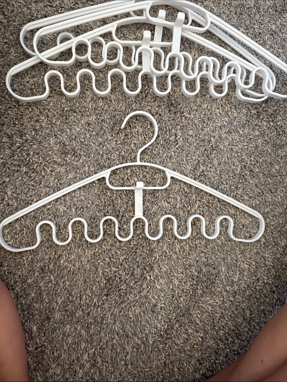 4- The Container Store Wavy Accessory Hangers